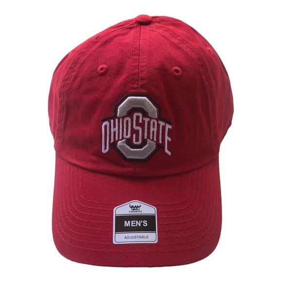 Fan Favorite NWT NCAA Ohio State University Buckeyes Red Adjustable Hat - Picture 3 of 14